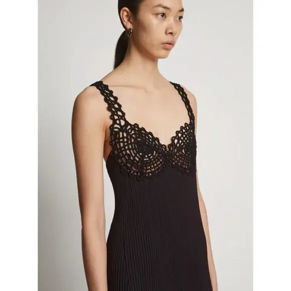 Proenza Schouler Embroidered Viscose Knit Dress - Picture 4 of 12